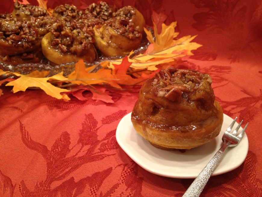 Pumpkin Pecan Sticky Buns