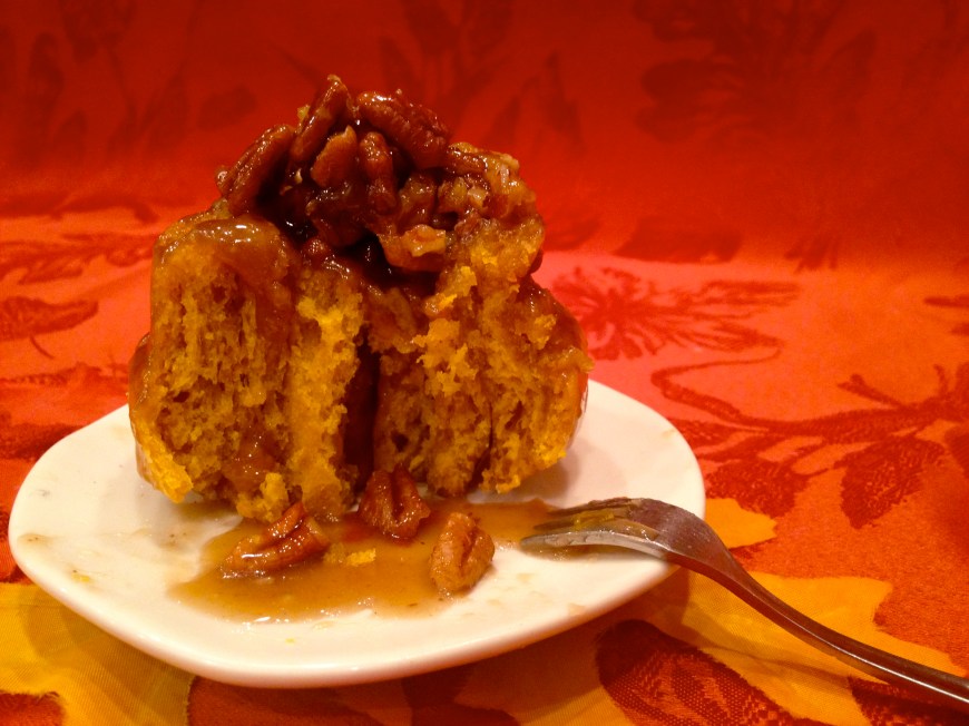 Pumpkin Pecan Sticky Buns