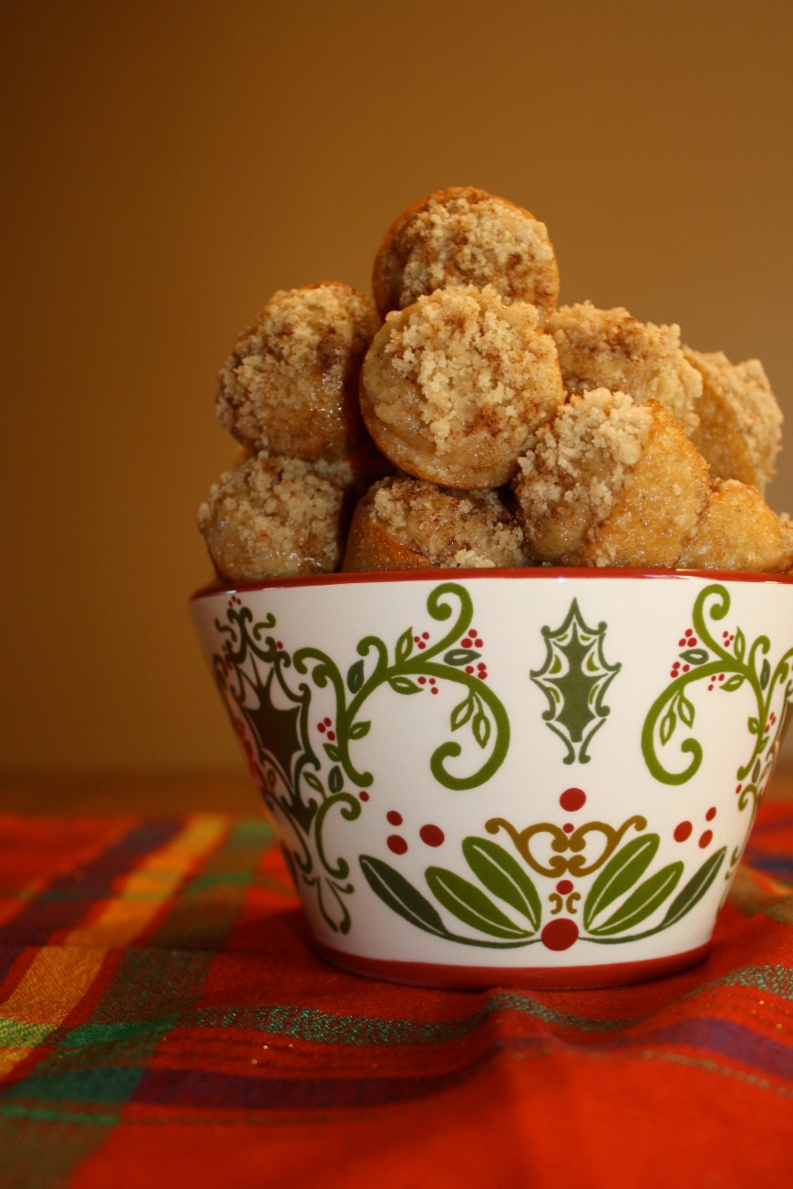 Baked Cinnamon Brown Sugar Donut Bites