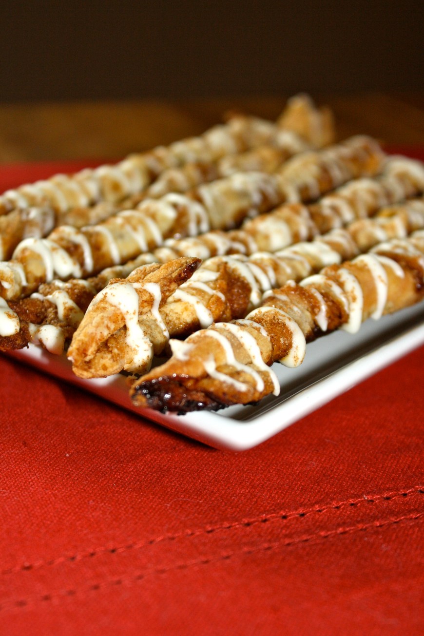 Cinnamon Roll Twists with Cream Cheese Icing