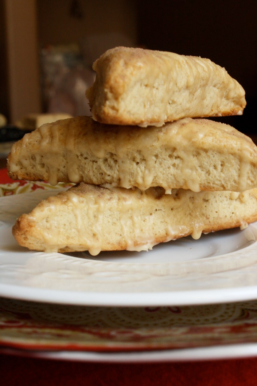 Glazed Bailey's Scones