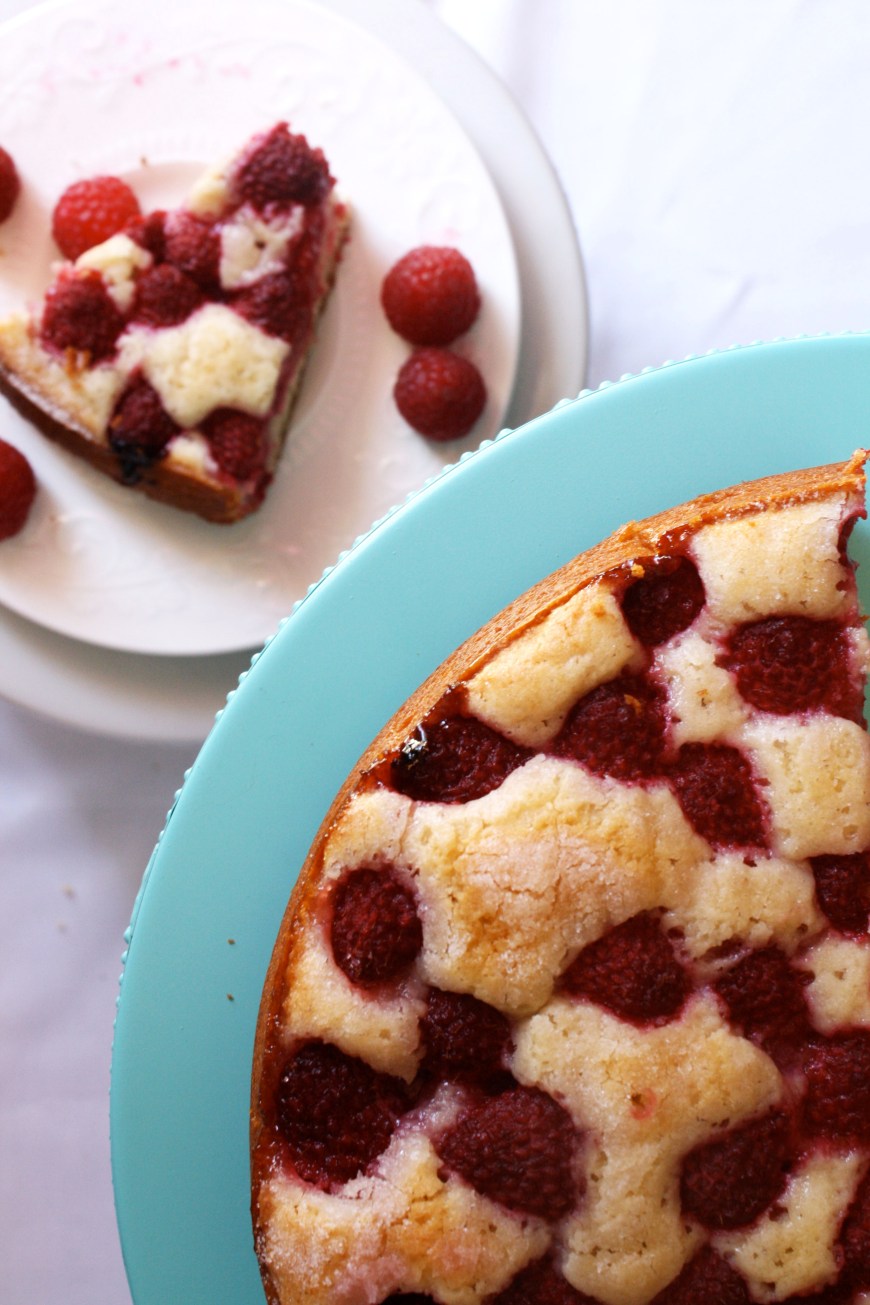 Raspberry Buttermilk Cake
