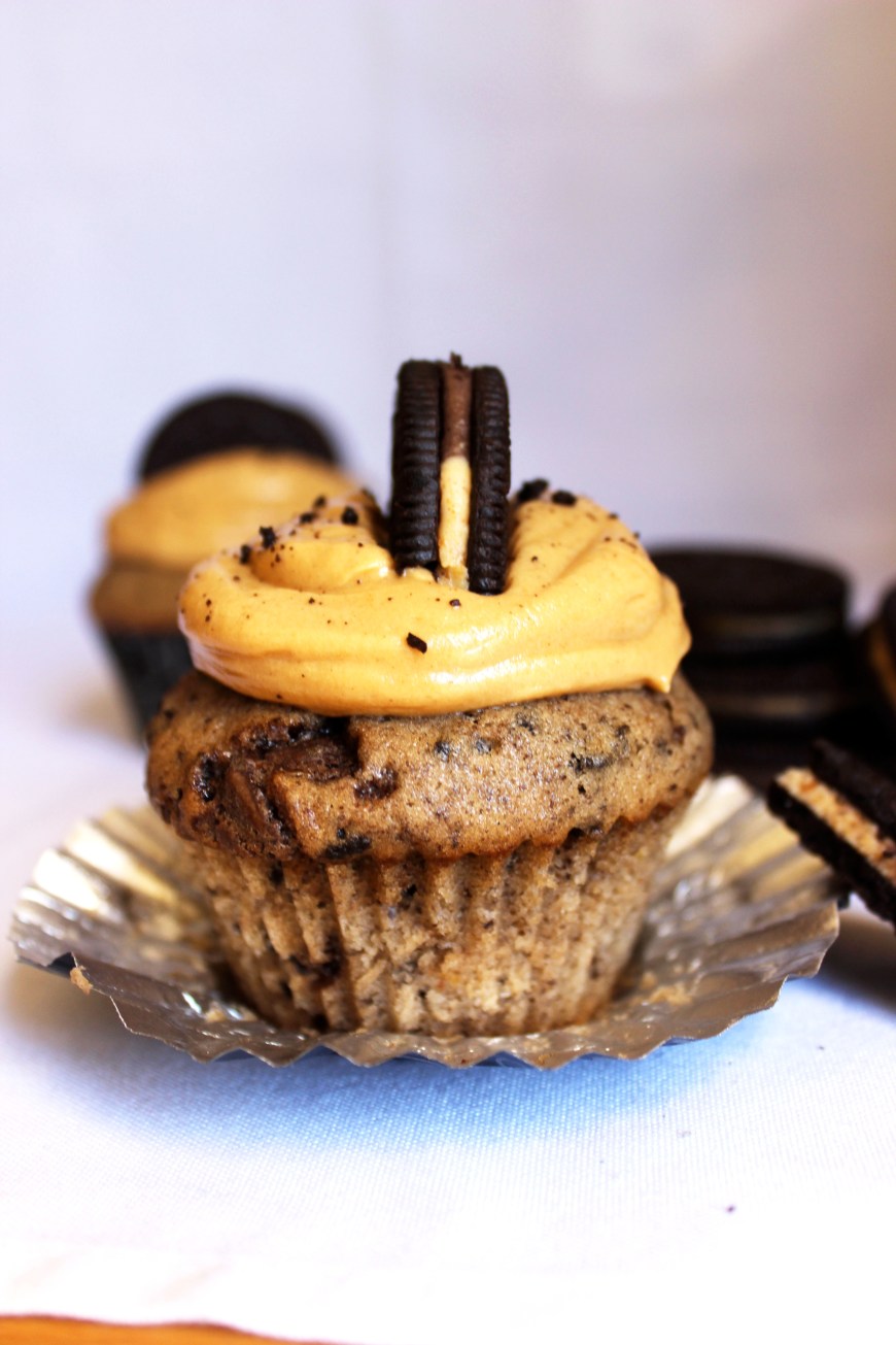 Reese's Peanut Butter Cup Oreo Cupcakes