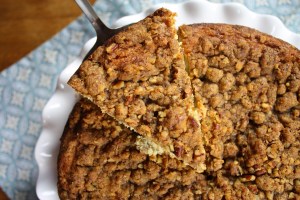 Cinnamon Pecan Streusel Coffee Cake 