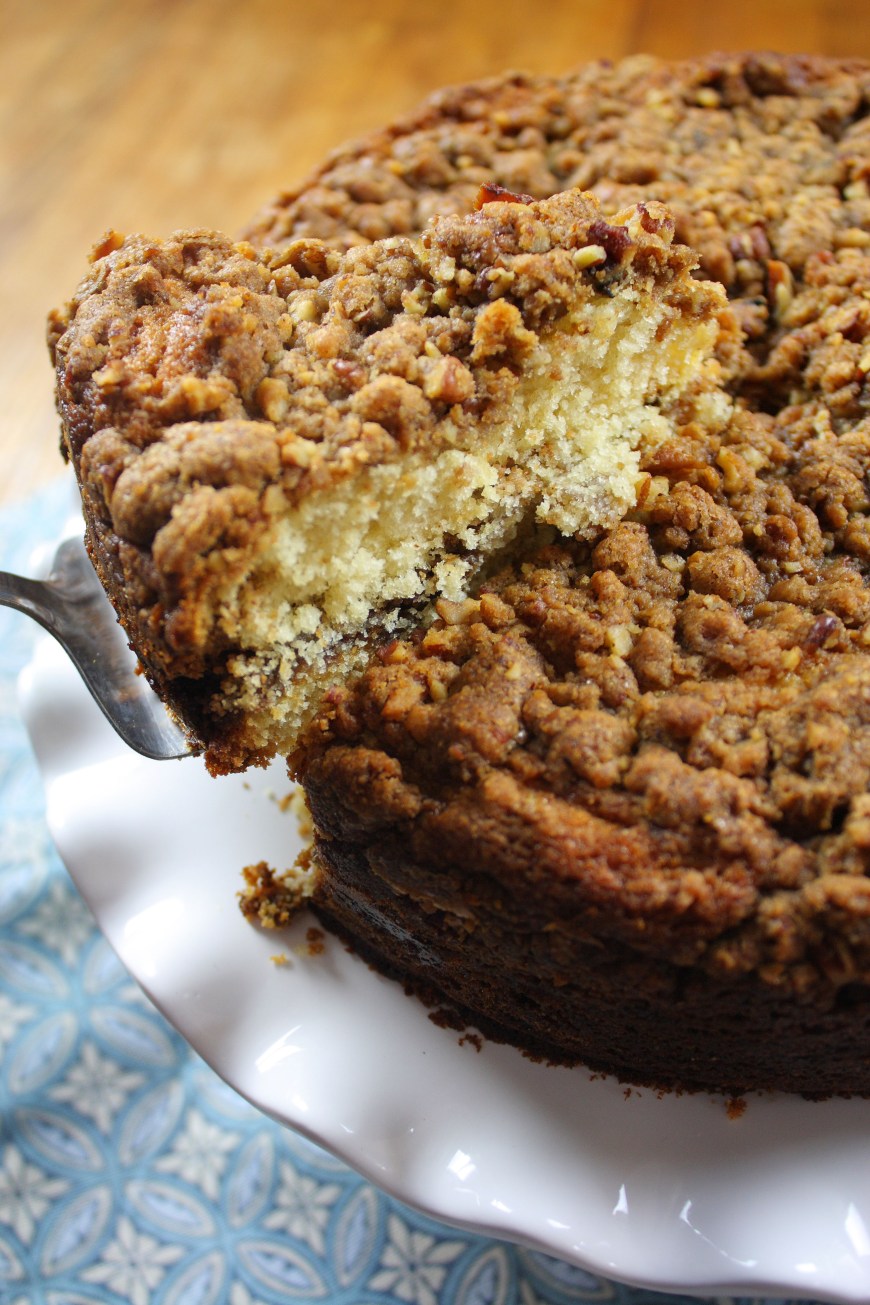 Cinnamon Pecan Streusel Coffee Cake 